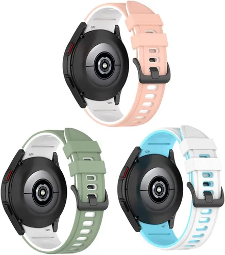 Miniatura 13 de Senter Correa de repuesto de goma suave de liberación rápida para Samsung Galaxy Watch4 de 40/1.732 in, Watch4 Classic de 1.654 in/1.811 in Smart