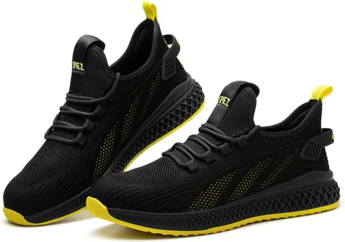 Miniatura 9 de SPIEZ Zapatos de seguridad unisex con puntera compuesta, a prueba de pinchazos, transpirables, zapatos de trabajo para hombres y mujeres, tenis