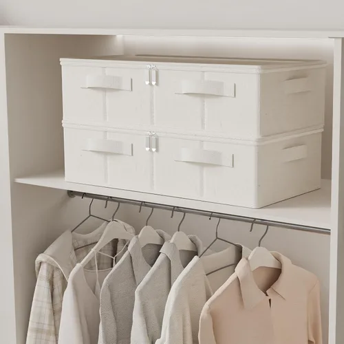 Miniatura 3 de Contenedor de almacenamiento debajo de la cama, contenedores plegables debajo de la cama, organizadores de armario con tapa para organizar ropa