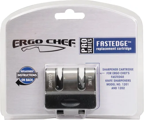 Ergo Chef Cartucho de repuesto para afilador de cuchillos de borde rápido plateado