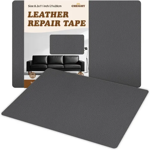 Miniatura 20 de CHEIGHY Kit de reparación de cuero, parche de reparación de cuero autoadhesivo para muebles, kit de reparación de vinilo de 15.7 x 79 pulgadas