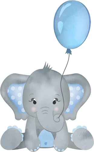 Miniatura 4 de Juego de 3 impresiones artísticas de acuarela para bebé, niño, elefante, guardería, sin marco, en azul y gris, Dream Big Little One, You Are So Loved