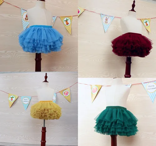 Miniatura 7 de Falda tutú para niña pequeña de 6 capas de tul tutús 1-8T