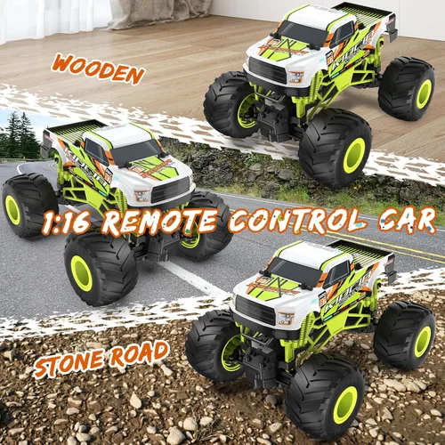 Miniatura 2 de Camión monstruo RC a escala 1:16 - Camión todo terreno de 2.4GHz para niños de 4 a 12 años, camión RC todoterreno de 20 Km/h, regalo de Navidad