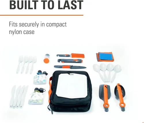 Miniatura 5 de GSI Outdoors Destination - Juego de cocina de 24 piezas, kit completo de cocina de campamento, cubiertos para personas, herramientas de pivote