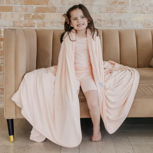 Miniatura 40 de Copper Pearl Manta de bebé jumbo de 3 capas: edredones suaves para niños y niñas Transpirable, acogedora manta para niños pequeños Edredón