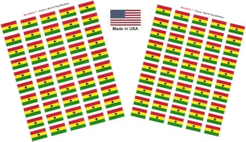 Miniatura 190 de 100 calcomanías de la bandera de Alaska; 1.5" x 1" hechas en Estados Unidos, calcomanías autoadhesivas de la bandera del estado para álbumes