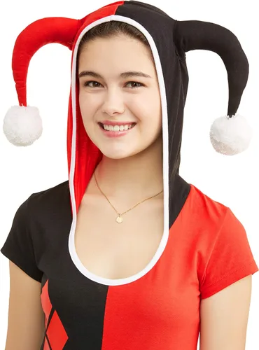 Miniatura 3 de DC Comics Camiseta con capucha para disfraz de Harley Quinn Juniors