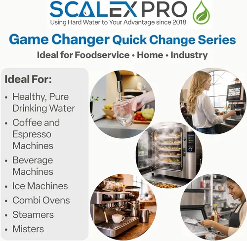 Miniatura 7 de Game Changer - Cartucho de filtro de agua de 12 pulgadas, compatible con cabezales de cambio rápido Everpure, Pentair, Omnipure de alta capacidad