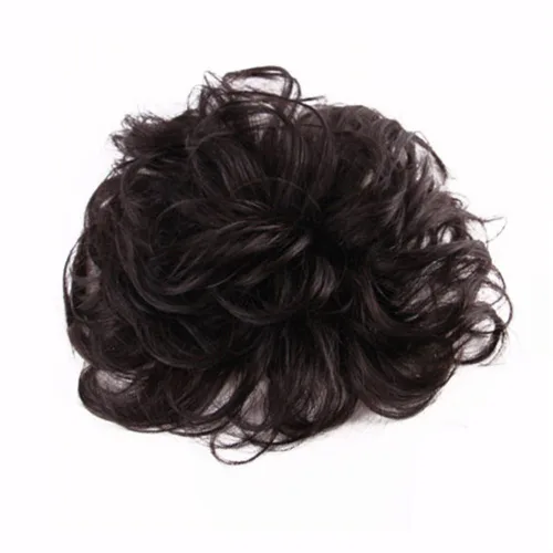 RemeeHi Toppers de cabello humano corto, rizado, ondulado, 4.7 x 4.7 pulgadas, sin costuras, esponjoso, repuesto para cubrir el cabello blanco,
