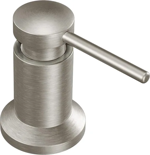 Miniatura 8 de Moen Adler Spot Resist - Grifo de fregadero de cocina de una manija de arco alto de acero inoxidable con rociador desplegable Power Clean, 87233SRS