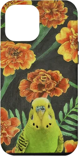Miniatura 7 de iPhone XS Max Parakeet Budgie Orange Yellow Marigolds Flower Pattern Case