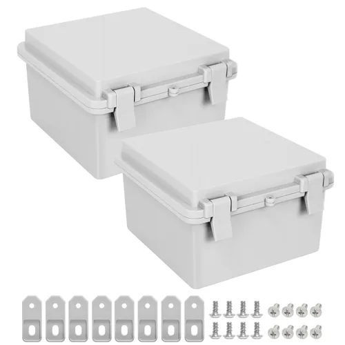 Miniatura 11 de Caja de conexiones IP65, impermeable, a prueba de polvo, carcasa de plástico ABS, caja de proyectos para exteriores e interiores, cubierta