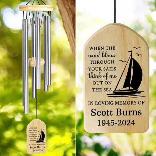 Miniatura 22 de Campanillas de viento conmemorativas para la pérdida de la madre, regalo de condolencias en memoria de mamá
