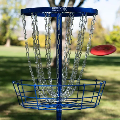 Miniatura 6 de Remix Deluxe Practice Basket for Disc Golf - Choose Your Color and Style Azul real