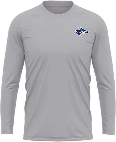 Miniatura 94 de Camisa deportiva de manga larga oficial de la NCAA Collegiate para hombre, con logotipo en el pecho izquierdo, colección Athletic Heather