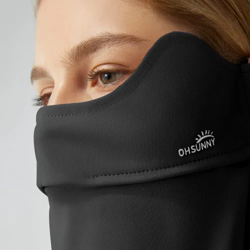 Miniatura 8 de Neck Gaiter Face Scarf Cover Sun Protection Balaclava Cloth Bandanas with Ear Loops 19SSF018