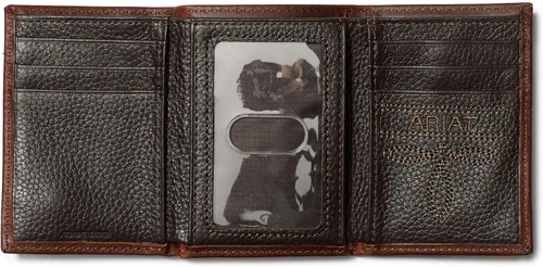 Miniatura 2 de Ariat Billetera Rowdy Trifold marrón para hombre, Marrón
