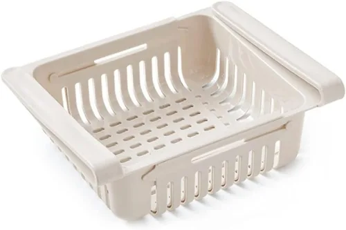 Caja de almacenamiento retráctil tipo cajón para refrigerador, organizador clasificado para conservar alimentos y frescos, cesta para refrigerador,