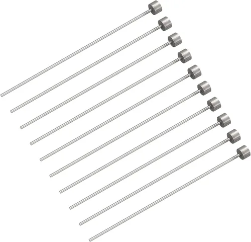 Miniatura 9 de uxcell Pasadores eyectores rectos, 0.118 in (1/8 ") de diámetro. Punzón de punta redonda de acero 65Mn 100 mm (4 ") de largo para mantenimiento
