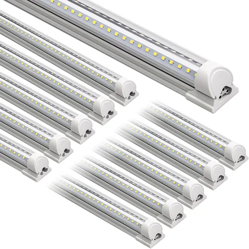 Miniatura 12 de Barrina T8 Luz LED para Taller 4 Pies, 40W 5500LM 5000K, Cubierta Transparente, Luces de Techo para Garaje, Lámpara LED en Forma de V, Luces