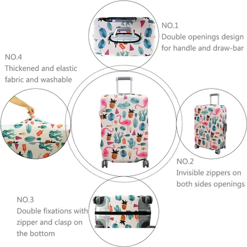 Miniatura 4 de TRAVELKIN Funda protectora de maleta de elastano elástica para viaje, funda protectora de maleta de 18242832 pulgadas, funda protectora de equipaje