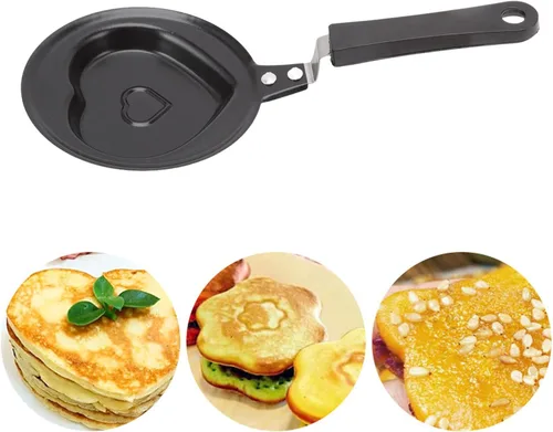 Miniatura 2 de plplaaoo Mini bandeja para huevos, sartén de huevos, sartén antiadherente para huevos, sartén antiadherente innovadora coreana para desayuno