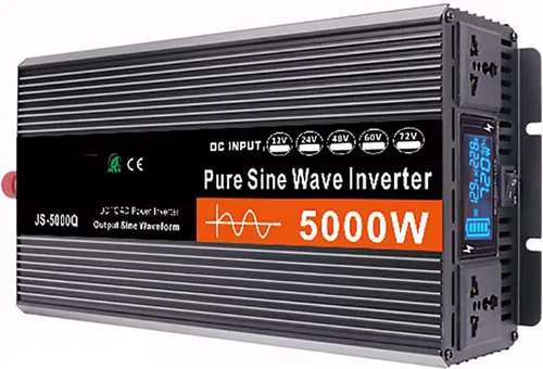 Miniatura 11 de Inversor de onda sinusoidal pura de 12 V a 220 V, 3000 W-6000 W, convertidor de potencia máxima de CC a CA con pantalla LCD, para automóvil, barco