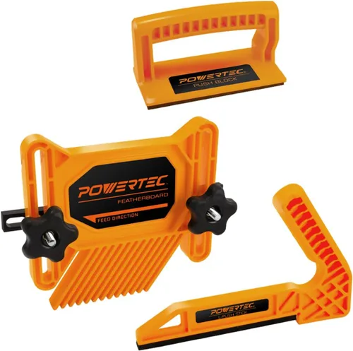 Miniatura 9 de POWERTEC 71029 Palo de empuje magnético para sierra de mesa, mesa de enrutador, aplicaciones de junta, diseño ergonómico de 11.5 pulgadas con imanes