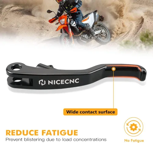Miniatura 5 de NICECNC Maneta de embrague corta negra compatible con KTM 690 Enduro R/SMC R 2014-2023, 1290/1190/1090/1050 Adventure 2013-2020, Husqvarna 701