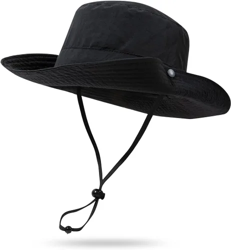 Miniatura 14 de CLAPE Sombrero de pescador para exteriores, impermeable, UPF 50+, ala Boonie para mujeres y hombres, ligero para senderismo, safari, sombrero