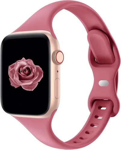 Miniatura 12 de Acrbiutu - Correas compatibles con Apple Watch de 38, 40, 41, 42, 44, 45, 46 y 49 mm, delgada, de silicona, para iWatch serie Ultra, 10, 9, 8, 7, 6