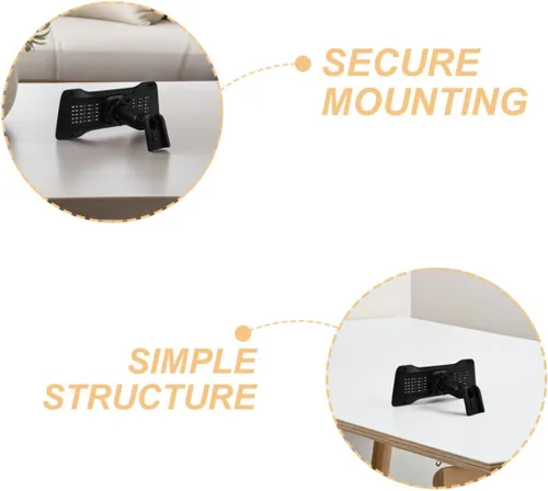 Miniatura 8 de VILLCASE Juego de 2 soportes de espejo retrovisor para cámara de visión trasera, kit de montaje duradero con construcción estable para diversas