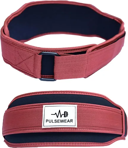 CoreMaxx - Cinturón de levantamiento de pesas de 0.197 in - Cinturón de gimnasio ajustable para hombres y mujeres | Soporte de espalda para naranja