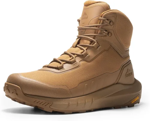 Miniatura 11 de NORTIV 8 Suela acolchada táctica ligera para hombre, para el trabajo, todo el día, cremallera lateral, motocicleta, combate, militar, bota