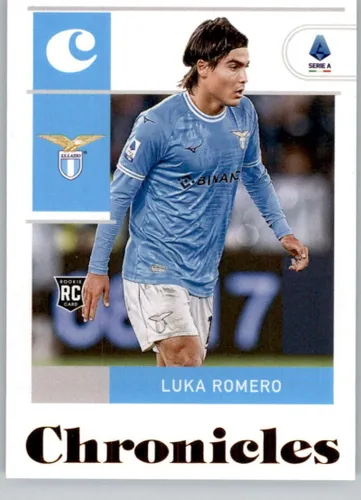 2022-23 Panini Chronicles Serie A #13 Luka Romero SS Lazio RC Rookie Card Official Soccer Trading Card in Raw (NM or Better) Condition