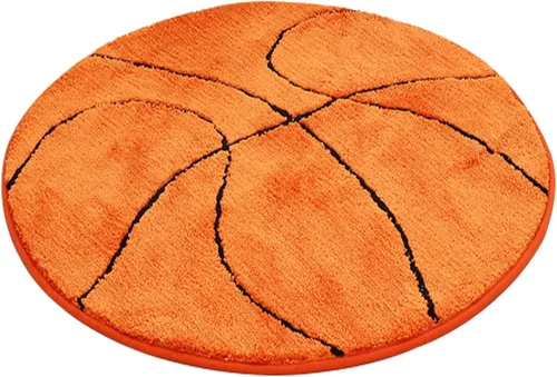 Miniatura 8 de JeogYong Alfombra de béisbol, suave y cómoda con temática deportiva, alfombra redonda para dormitorio, sala de estar, cocina, baño, decoración