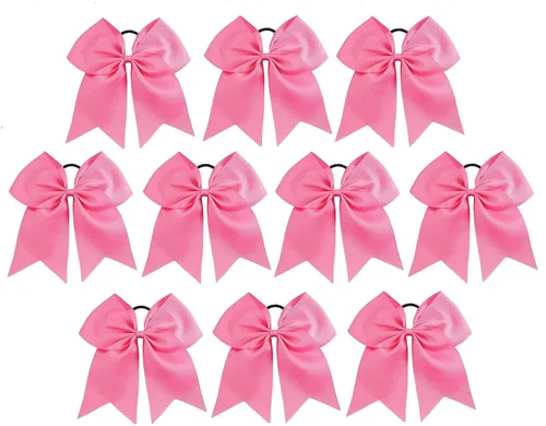 Miniatura 24 de Kenz Laurenz Lazos grandes para el pelo de 7 pulgadas, accesorios clásicos grandes para adolescentes, mujeres y niñas, animadoras de sóftbol
