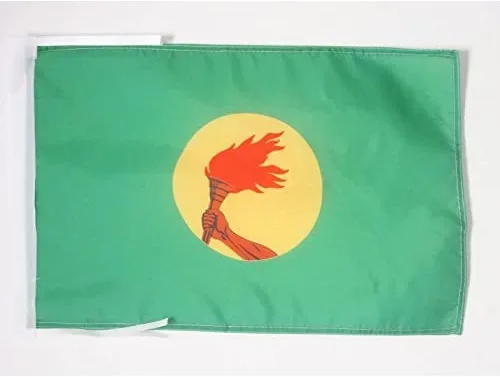 Miniatura 407 de Bandera de México AZ FLAG, 45.7 x 30.5 cm, con cordones - Pequeñas banderas mexicanas de 30 x 45 cm - Bandera de 45.7 x 30.5 cm