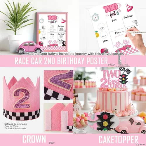 Miniatura 4 de Dos decoraciones de cumpleaños rápidas: 118 piezas, 2 suministros de fiesta de cumpleaños rápidos con telón de fondo, guirnalda de globos, cajas