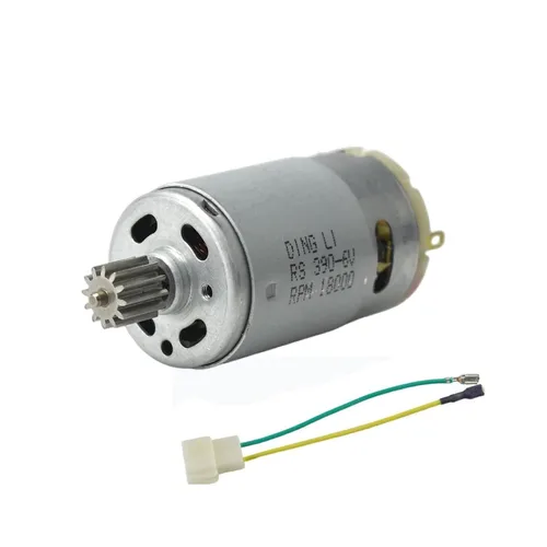 Miniatura 15 de CHANCS RS390 Motor eléctrico DC 6V 14000RPM 12 engranajes motor para coche de juguete accesorio de tres ruedas motocicleta cochecito con reemplazo
