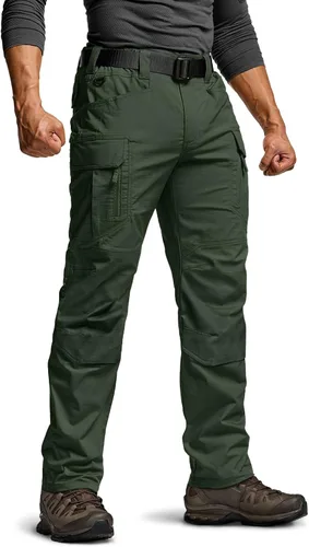 Miniatura 19 de CQR – Pantalones tácticos elásticos tipo cargo para hombre, resistentes al agua, de tela ripstop (antidesgarros), ligeros, ideales para uso diario