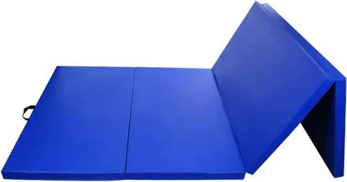 Miniatura 11 de Esterilla de gimnasia de 4 x 10 x 2 pulgadas, plegable, para fitness, entrenamiento en casa, yoga, almohadilla para acaparar Negro