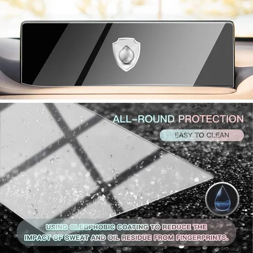 Miniatura 2 de CDEFG Protector de pantalla de vidrio para Genesis 2021 2022 de 14.5 pulgadas: pantalla de navegación para automóvil Protector de pantalla táctil
