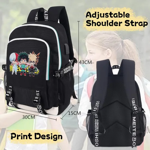 Miniatura 5 de Roffatide Mochila de anime impresa, My Hero Academia a, Classic