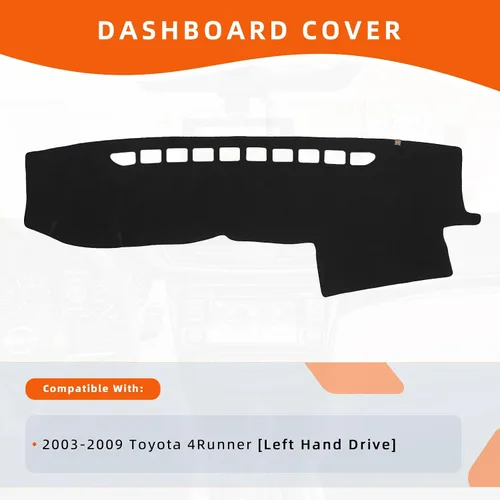 Miniatura 2 de Cubierta de Tablero Alfombrilla de Salpicadero Compatible con to-yota 4Runner 2009-2003 (para Conducción a la Izquierda), Alfombrilla de Tablero