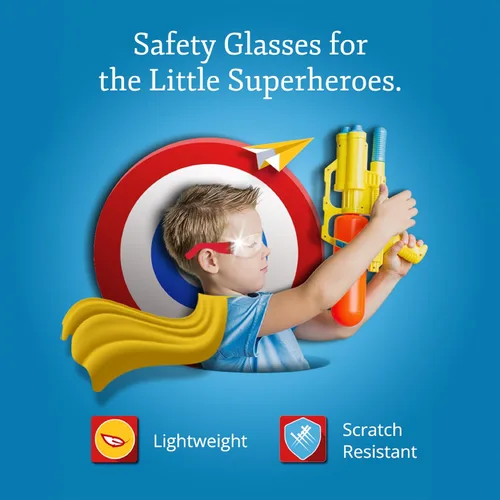 Miniatura 3 de Aqulius Gafas de seguridad para niños, gafas de protección ocular, gafas de seguridad para niños, juego de gafas de aula, paquete de 24