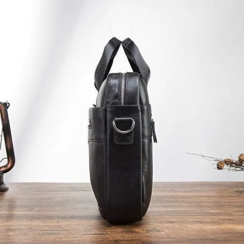 Miniatura 7 de Genuine Leather Sling Bag for Men Small Shoulder Messenger Pack for Outdoor Travel Business with Gift Box