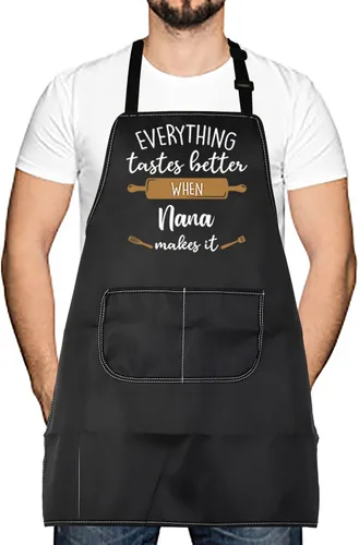 Miniatura 7 de LEVLO Los mejores regalos de cocina para madre y padre, todo sabe mejor cuando Mimi/Nana/Nonna/Gigi lo hace delantales