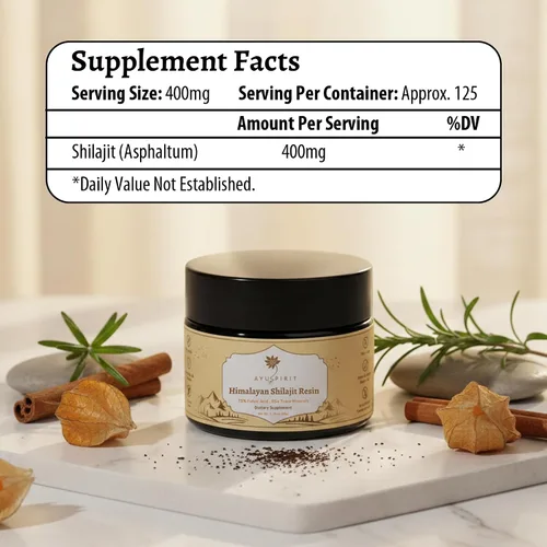 Miniatura 5 de Resina Shilajit pura del Himalaya de 1.76 oz (1.76 oz/porción) Energía natural y refuerzo de resistencia para hombres y mujeres 75% + ácido